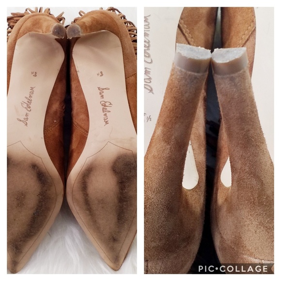 Sam Edelman Kandice Fringed Soft Saddle Boots 8.5 - Picture 8 of 8